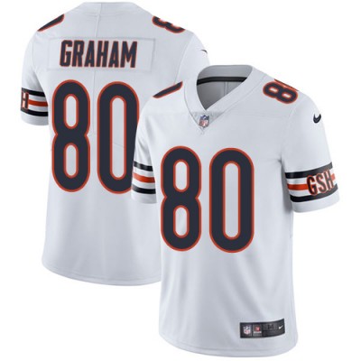 Nike Chicago Bears #80 Jimmy Graham White Men's Stitched NFL Vapor Untouchable Limited Jersey